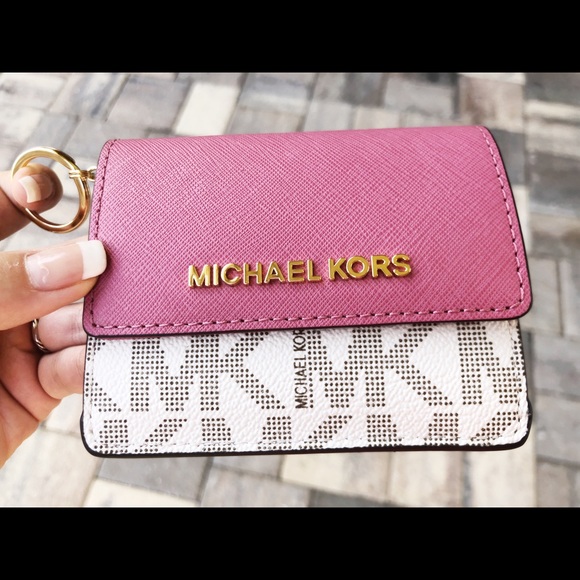 Gaby’sBags👛Michael Kors key ring card holder Pink - Picture 3 of 7